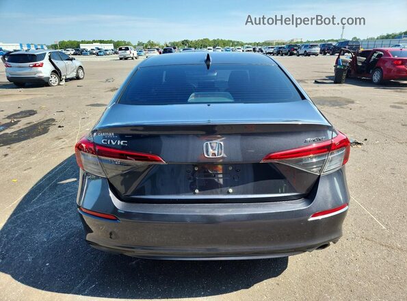 2HGFE2F59NH560162 2022 HONDA CIVIC Charcoal Вид ззаду