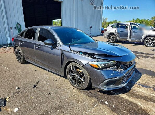 2HGFE2F59NH560162 2022 HONDA CIVIC Charcoal Передня права чверть