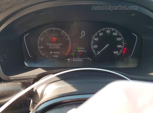 2HGFE2F5XNH533181 2022 HONDA CIVIC Silver Սարքավորումների վահանակի տեսք