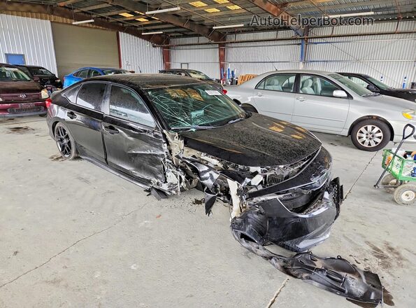 2HGFE2F5XNH606811 2022 HONDA CIVIC Black Przód prawy