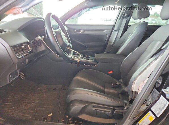 2HGFE2F5XNH606811 2022 HONDA CIVIC Black Widok wnętrza z przodu