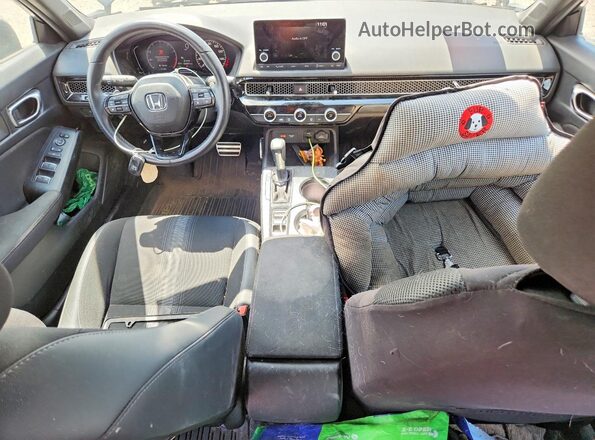 2HGFE2F5XRH552822 2024 HONDA CIVIC Gray Widok deski rozdzielczej