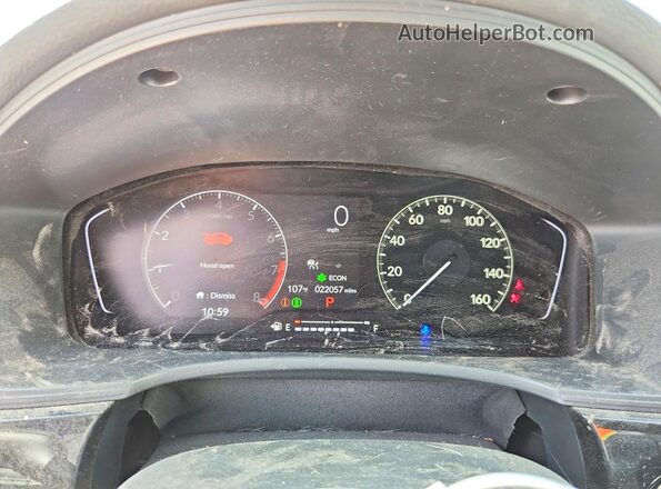 2HGFE2F5XRH552822 2024 HONDA CIVIC Gray Widok zestawu wskaźników