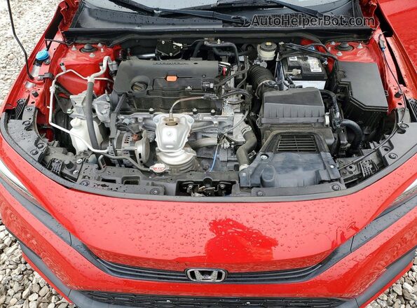 2HGFE2F5XRH581558 2024 HONDA CIVIC Red Widok wnętrza z tyłu