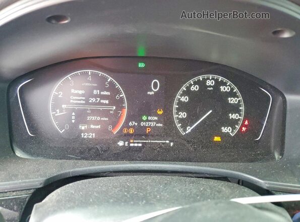 2HGFE2F5XRH581558 2024 HONDA CIVIC Red Widok zestawu wskaźników
