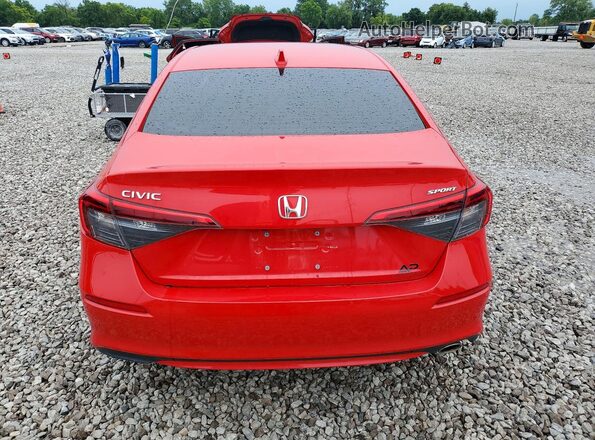 2HGFE2F5XRH581558 2024 HONDA CIVIC Red Widok z tyłu