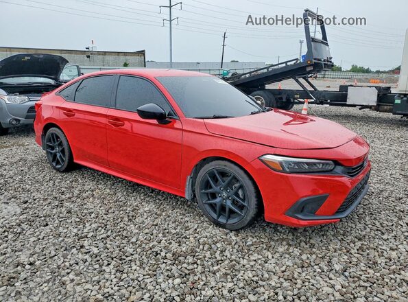 2HGFE2F5XRH581558 2024 HONDA CIVIC Red Przód prawy