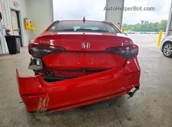 2HGFE2F5XSH513542 2025 HONDA CIVIC Red უკანა ხედი