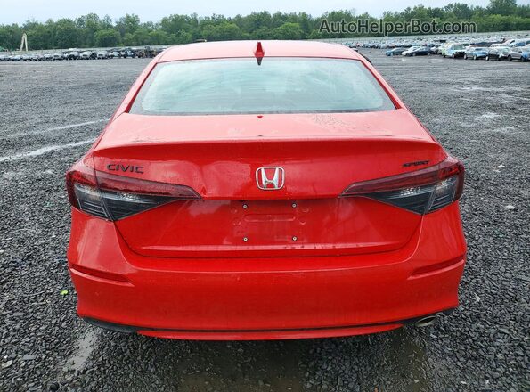 2HGFE2F5XTH512599 2026 HONDA CIVIC Red Rear view