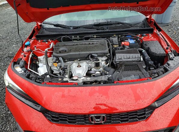 2HGFE2F5XTH512599 2026 HONDA CIVIC Red Rear interior view