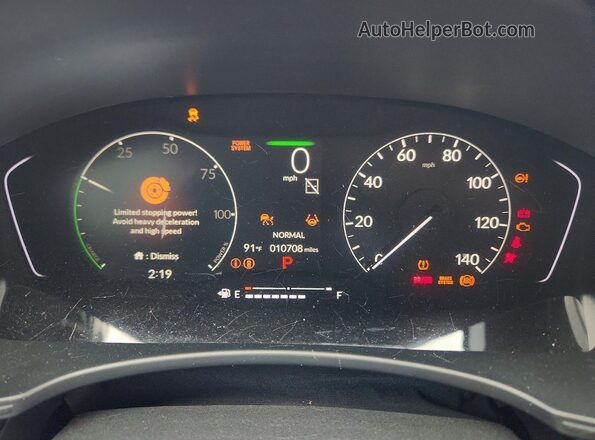 2HGFE4F80SH355489 2025 HONDA CIVIC Gray Vista del cuadro de instrumentos