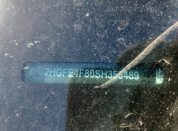 2HGFE4F80SH355489 2025 HONDA CIVIC Gray Vista del compartimento del motor