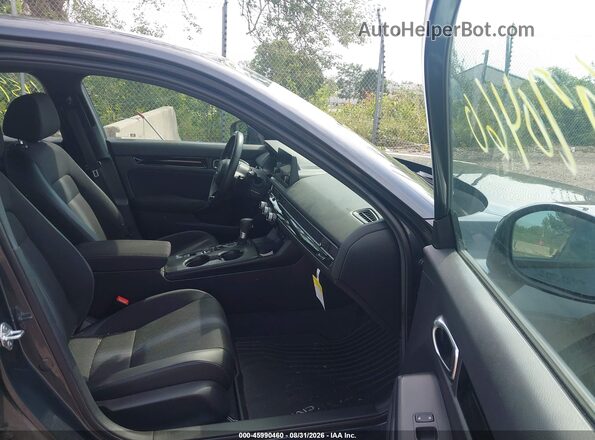 2HGFE4F83SH350710 2025 HONDA CIVIC Gray Widok wnętrza z przodu