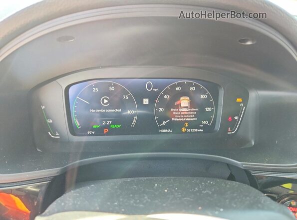 2HGFE4F88SH306105 2025 HONDA CIVIC Black Widok zestawu wskaźników