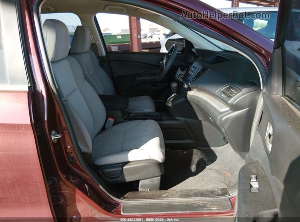 2HKRM3H44GH545149 2016 HONDA CR-V Темно-бордовый Вид салона спереди
