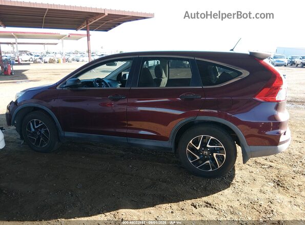 2HKRM3H44GH545149 2016 HONDA CR-V Темно-бордовый Вид задней части салона