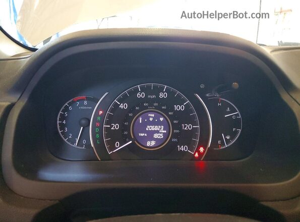 2HKRM3H45GH562879 2016 HONDA CR-V Silver Սարքավորումների վահանակի տեսք