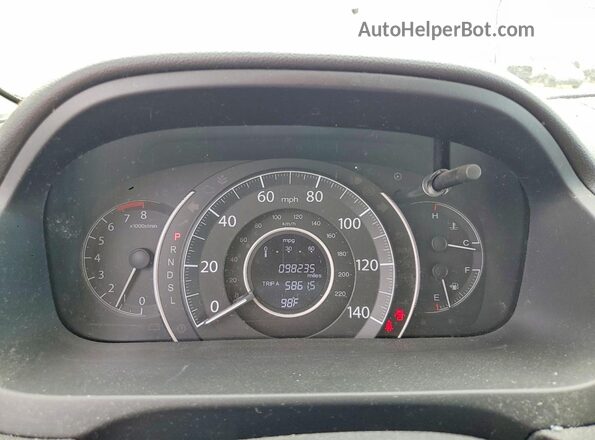 2HKRM3H46GH514498 2016 HONDA CR-V Blue ხელსაწყოთა პანელის ხედი