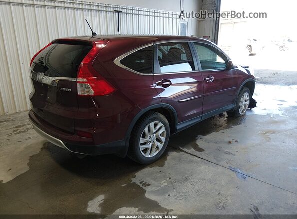 2HKRM4H55GH604580 2016 HONDA CR-V Maroon Rear right