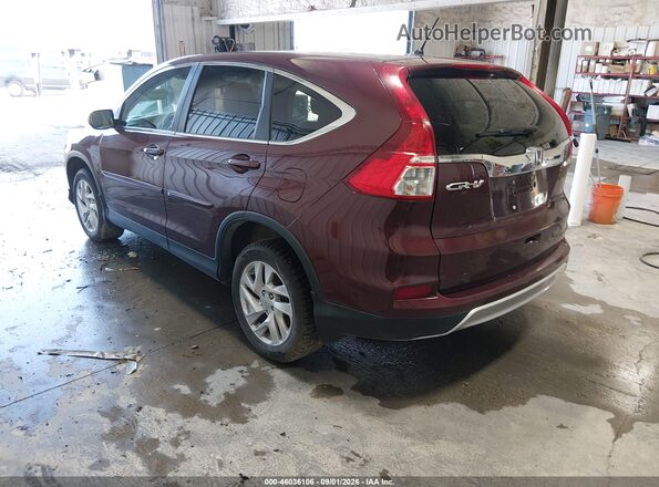 2HKRM4H55GH604580 2016 HONDA CR-V Maroon Rear left