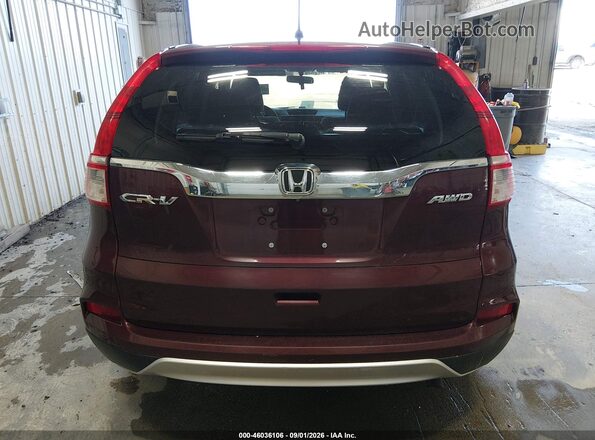 2HKRM4H55GH604580 2016 HONDA CR-V Maroon 