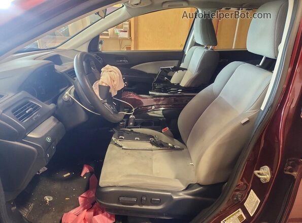 2HKRM4H58GH672713 2016 HONDA CR-V Maroon Front interior view