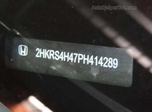 2HKRS4H47PH414289 2023 HONDA CR-V Silver Вид задньої частини салону