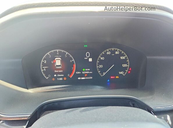 2HKRS4H73RH417347 2024 HONDA CR-V Black Vista del cuadro de instrumentos