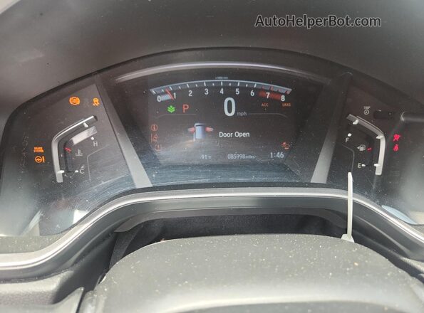 2HKRW1H85LH422875 2020 HONDA CR-V Silver ხელსაწყოთა პანელის ხედი