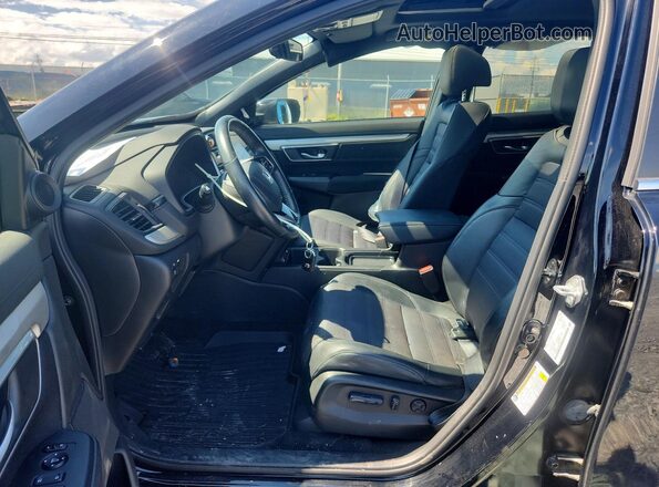 2HKRW2H4XMH207111 2021 HONDA CR-V Черный Вид салона спереди