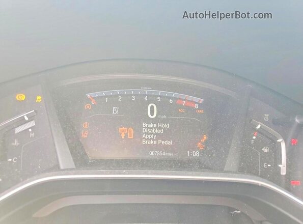 2HKRW2H80LH679349 2020 HONDA CR-V Red Вид щитка приладів