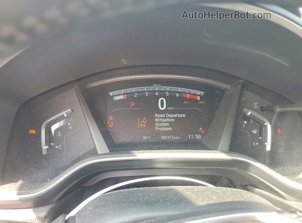 2HKRW2H82HH611982 2017 HONDA CR-V White Instrument cluster view