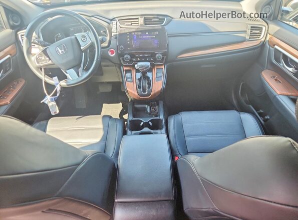 2HKRW2H82KH641961 2019 HONDA CR-V White Առջևի վահանակի տեսք