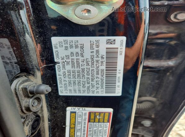 2HKRW2H87LH632593 2020 HONDA CR-V Черный Вид наклейки с VIN-кодом