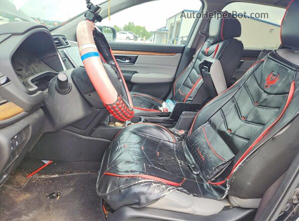 2HKRW2H87LH632593 2020 HONDA CR-V Черный Вид салона спереди