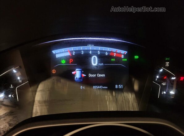2HKRW2H89NH205256 2022 HONDA CR-V Белый Вид щитка приборов