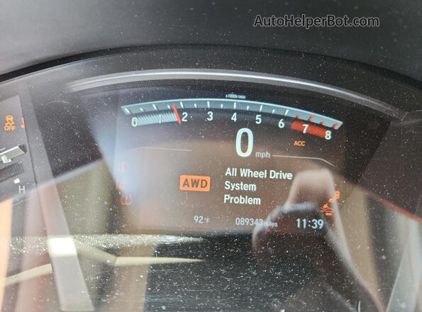2HKRW2H90HH655990 2017 HONDA CR-V Белый Вид щитка приборов