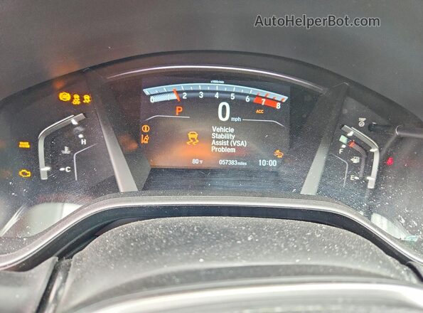 2HKRW2H90NH656083 2022 HONDA CR-V Silver Vista del cuadro de instrumentos