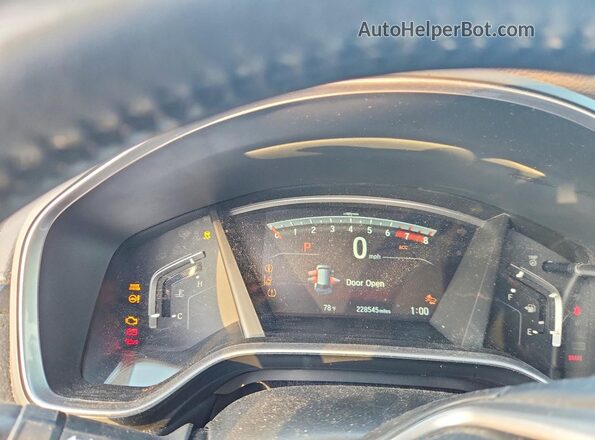 2HKRW2H98HH683780 2017 HONDA CR-V White Instrument cluster view