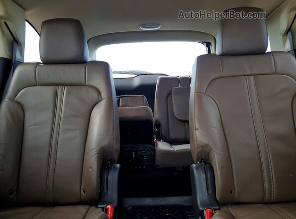 2LMHJ5AT6JBL00177 2018 LINCOLN MKT White უკანა სავარძლების ხედი