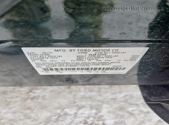 2LMPJ6K95MBL14628 2021 LINCOLN NAUTILUS Green VIN sticker view