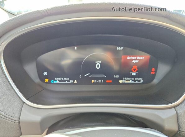 2LMPJ6K97KBL41763 2019 LINCOLN NAUTILUS Blue Вид щитка приладів