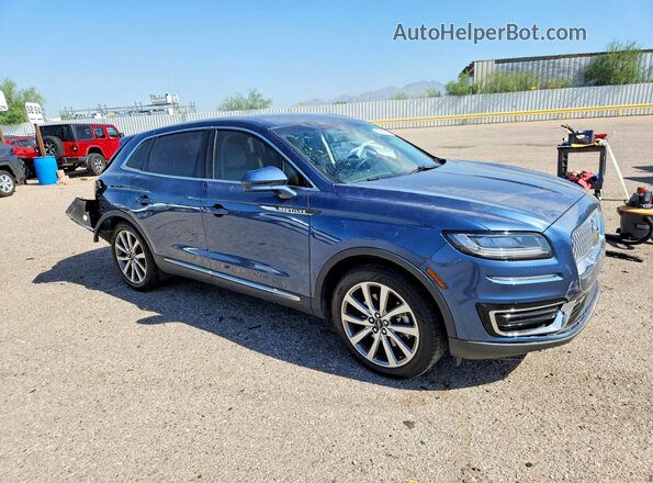 2LMPJ6K97KBL41763 2019 LINCOLN NAUTILUS Blue Передня права чверть