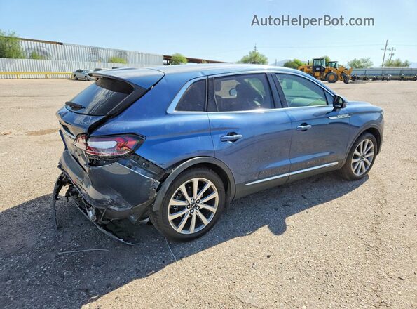 2LMPJ6K97KBL41763 2019 LINCOLN NAUTILUS Blue Задня права чверть