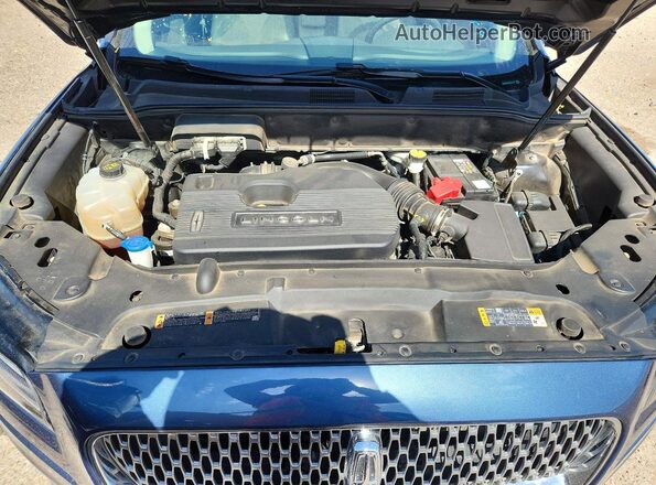2LMPJ6K97KBL41763 2019 LINCOLN NAUTILUS Blue Вид підкапотного простору