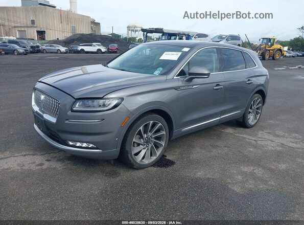 2LMPJ8K94MBL09710 2021 LINCOLN NAUTILUS Серый Передняя левая четверть