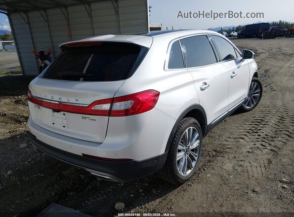 2LMPJ8LP9JBL46891 2018 LINCOLN MKX Белый Задняя правая четверть