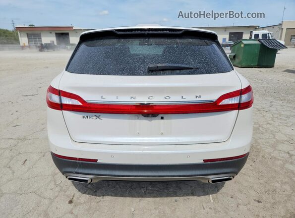 2LMTJ6KR4GBL23159 2016 LINCOLN MKX White უკანა ხედი