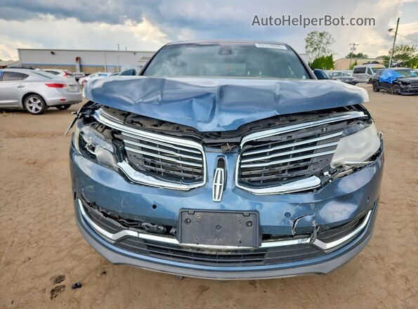 2LMTJ8LR9GBL32076 2016 LINCOLN MKX Blue Вид спереду