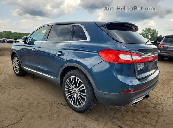 2LMTJ8LR9GBL32076 2016 LINCOLN MKX Blue Задня ліва чверть